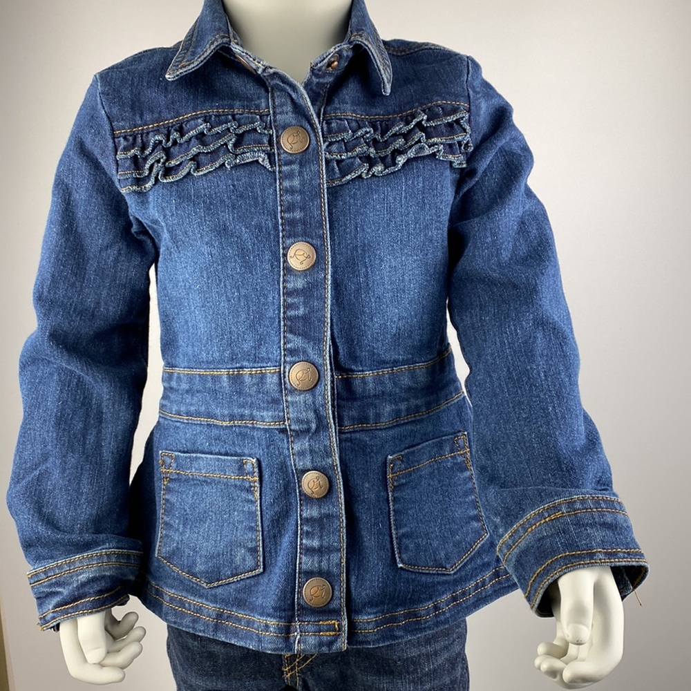 Vero Blue Denim Snap-Up Jean Jacket 4T